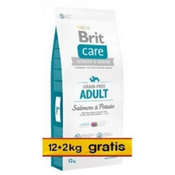 BRIT CARE ADULT ALL BREEDS SALMON POTATO 12kg + 2kg GRATIS